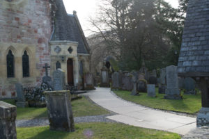 Luss church and cemetary
